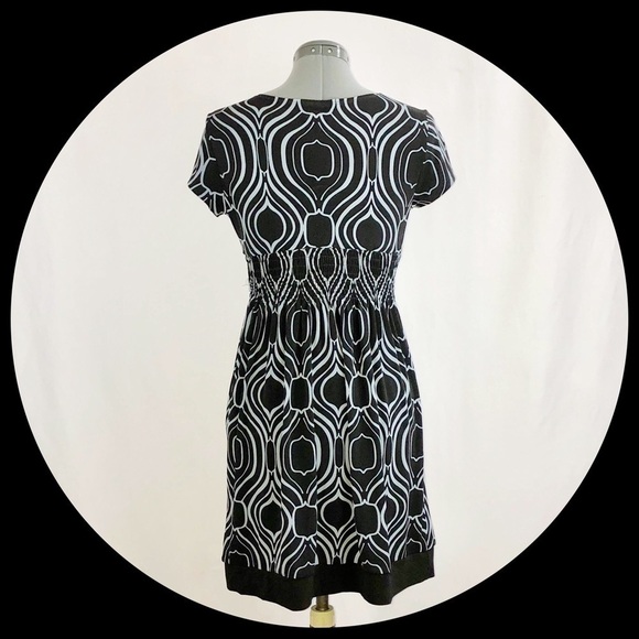 𝅺sweet Storm All Occasion Black & Gray Print Dress - Picture 3 of 6